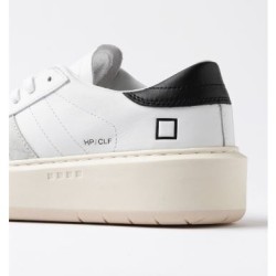D.A.T.E. W Hill Platform Calf White-Black