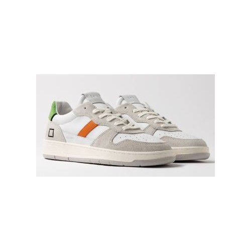 D.A.T.E. Court 2.0 Vintage Calf White-Green 