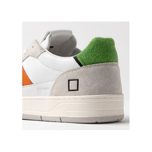 D.A.T.E. Court 2.0 Vintage Calf White-Green 