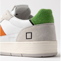 D.A.T.E. Court 2.0 Vintage Calf White-Green 