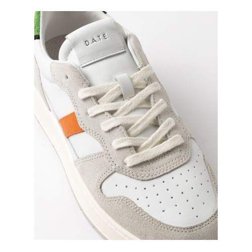 D.A.T.E. Court 2.0 Vintage Calf White-Green 