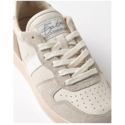 D.A.T.E. Court Shiny White-Platinum 
