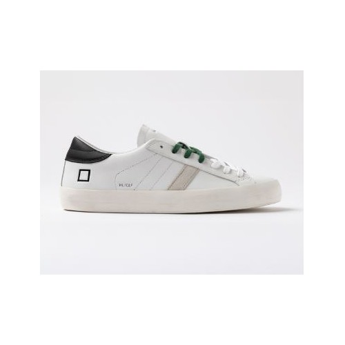 D.A.T.E. Hill Low Calf White-Black 