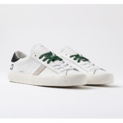D.A.T.E. Hill Low Calf White-Black 