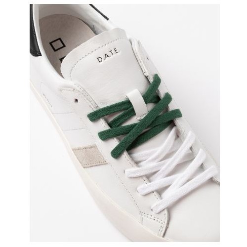 D.A.T.E. Hill Low Calf White-Black 