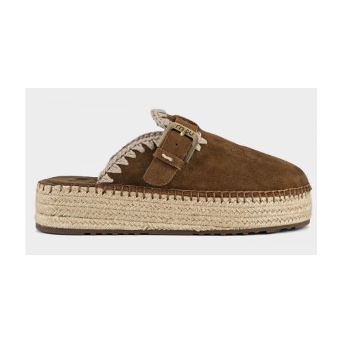 Jute Clog Plain Suede Mou