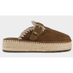 Jute Clog Plain Suede Mou