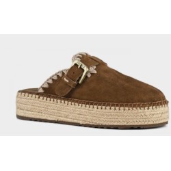 Jute Clog Plain Suede Mou