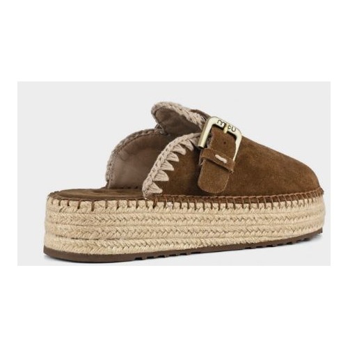 Jute Clog Plain Suede Mou