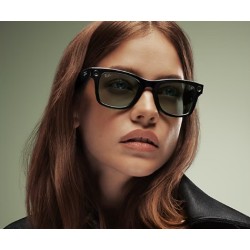 Ray-Ban Meta Wayfarer (Gen 2) Shiny Black-Transitions Graph. Green