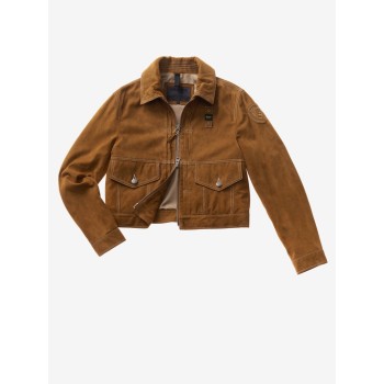 Giacca Pelle W Blauer 2