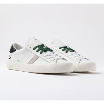 D.A.T.E. Hill Low Calf White-Black  2