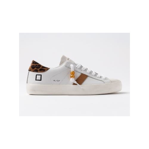 D.A.T.E. Hill Low Calf White-Leopard 