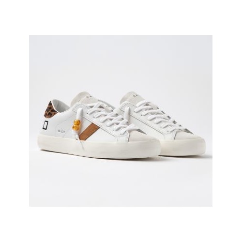 D.A.T.E. Hill Low Calf White-Leopard 