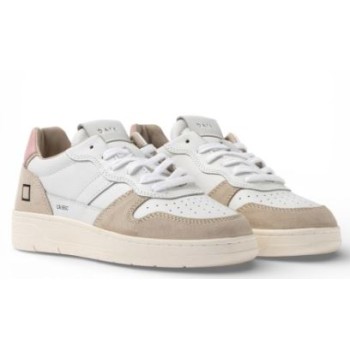 D.A.T.E. W Court 2.0 Basic White-Pink  2
