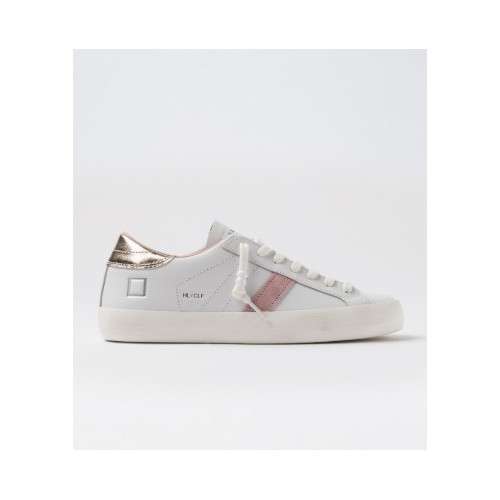 D.A.T.E. W Hill Low Calf White-Platinum 
