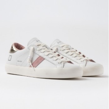 D.A.T.E. W Hill Low Calf White-Platinum  2