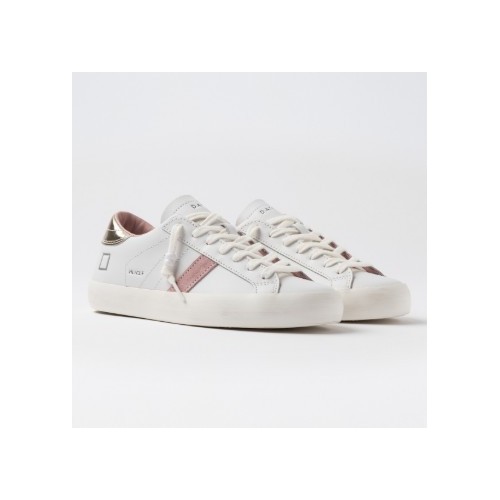D.A.T.E. W Hill Low Calf White-Platinum 