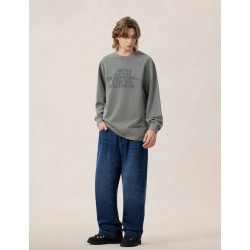 Reversed Seagull Slogan Long-sleeve T-shirt Evisu