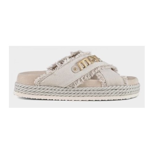 Criss-cross Rope Sandal Recycled Canvas Mou