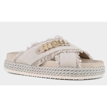 Criss-cross Rope Sandal Recycled Canvas Mou 2