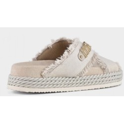 Criss-cross Rope Sandal Recycled Canvas Mou