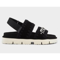 Mou Bio Sandal Suede Met Logo 