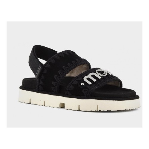 Mou Bio Sandal Suede Met Logo 