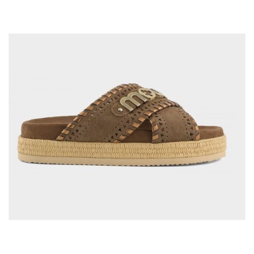Mou Criss-cross sandal metal stitching