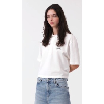 W' S/S Carhartt Script Polo T-Shirt Carhartt Wip
