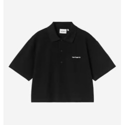 W' S/S Carhartt Script Polo T-Shirt Carhartt Wip