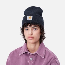 Acrylic Watch Hat Dark Navy Heather Carhartt Wip