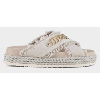 Criss-cross Rope Sandal Recycled Canvas Mou