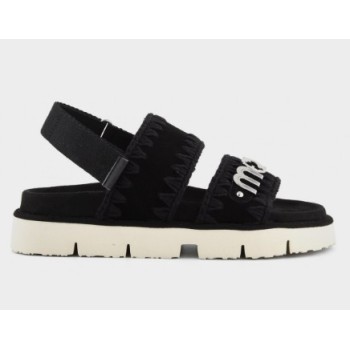 Mou Bio Sandal Suede Met Logo 