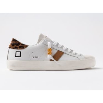 D.A.T.E. Hill Low Calf White-Leopard 