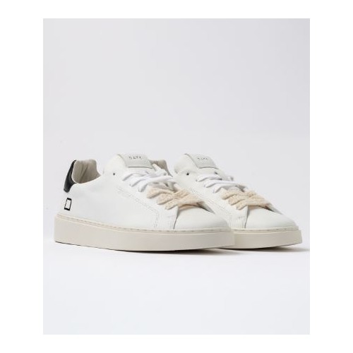 D.A.T.E. Levante Calf White-Black 
