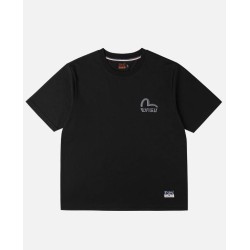 Monochrome Seagull Embroidery T-shirt Evisu