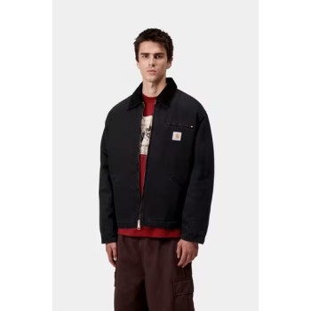 OG Detroit Jacket - Black / Black Stone canvas Carhartt Wip