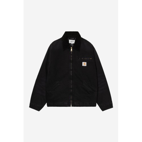 OG Detroit Jacket - Black / Black Stone canvas Carhartt Wip