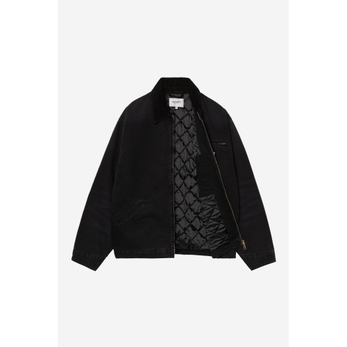 OG Detroit Jacket - Black / Black Stone canvas Carhartt Wip