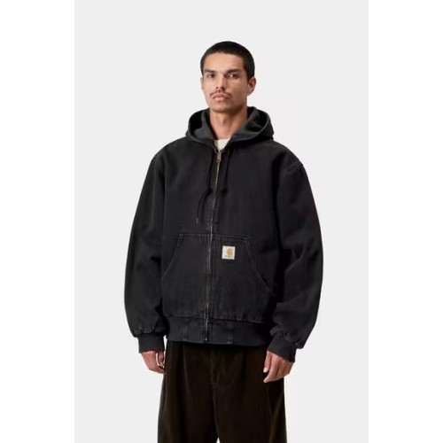 OG Active Jacket - Black, Stone washed Carhartt Wip