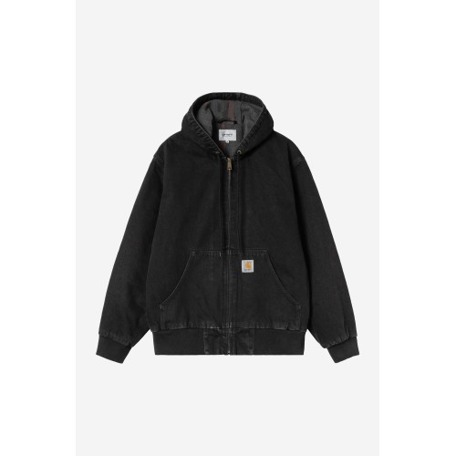 OG Active Jacket - Black, Stone washed Carhartt Wip