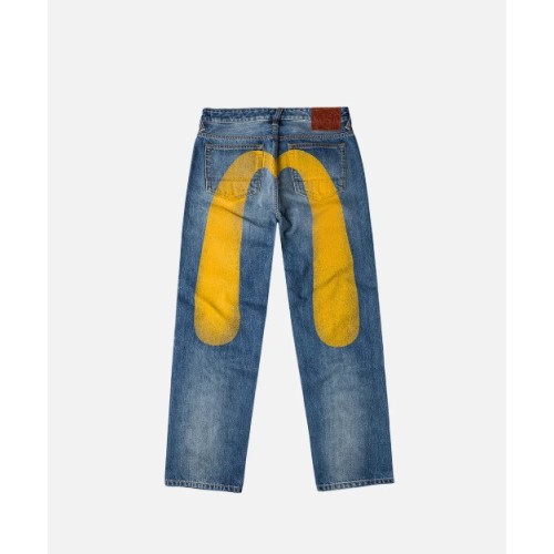 Yellow Daicock Print Regular Fit Evisu
