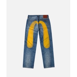 Yellow Daicock Print Regular Fit Evisu