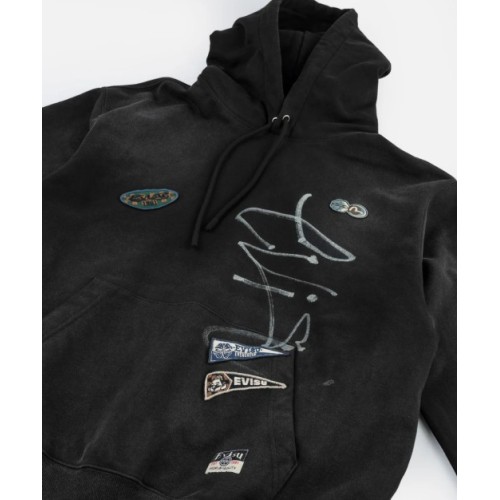 Fortune Embroidered Badges Hoodie Evisu