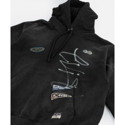 Fortune Embroidered Badges Hoodie Evisu