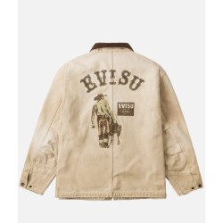 Seagull Multi-Pocket Vintage Canvas Coverall Jacket Evisu