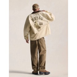 Seagull Multi-Pocket Vintage Canvas Coverall Jacket Evisu