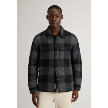 Wool Check Alaskan Shirt Jacket Woolrich  2