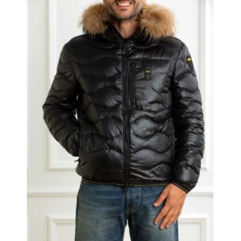 Piumino Wave Fur Blauer 
